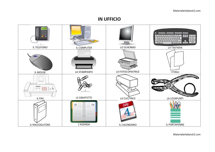 Lessico – Materiale Italiano L2